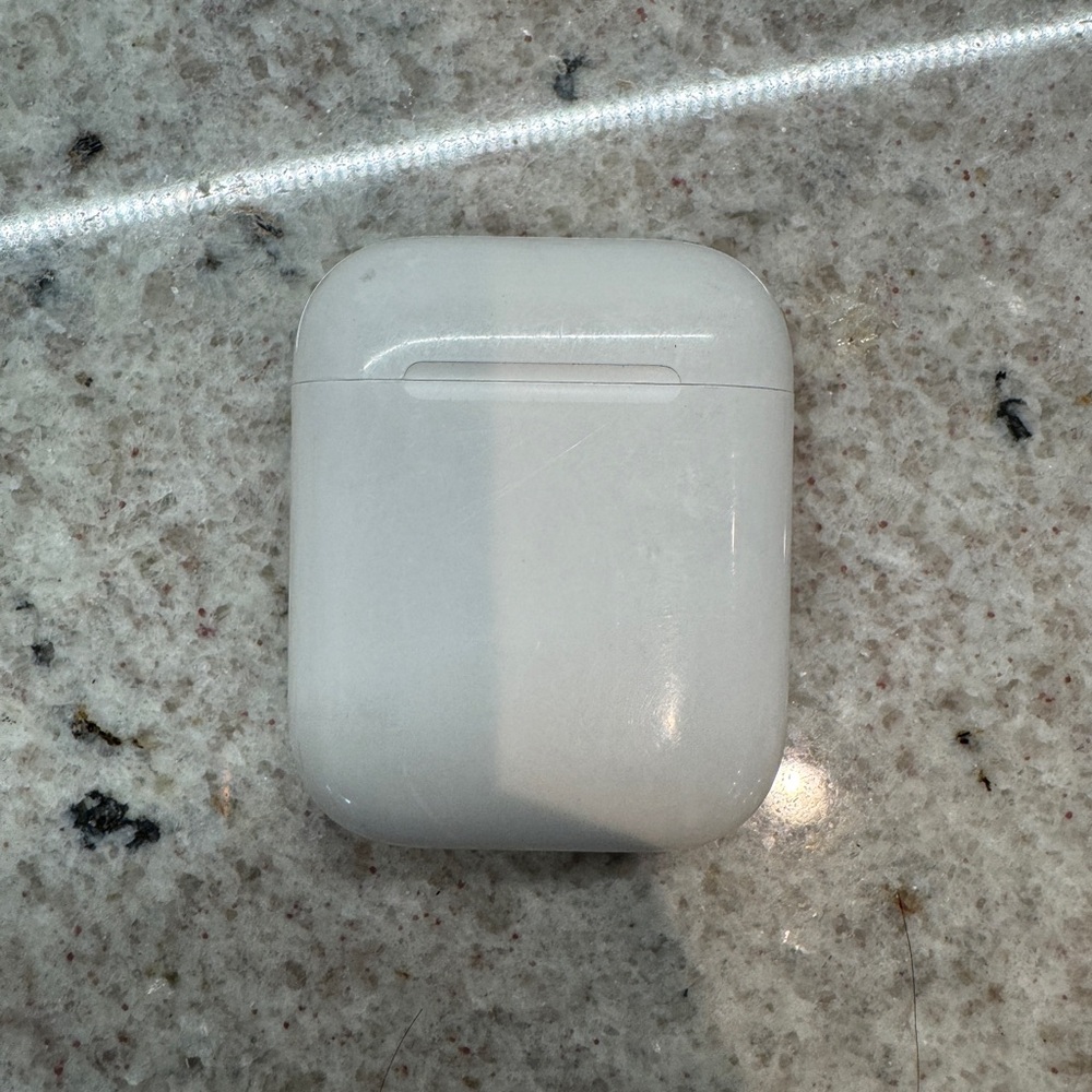 Apple Airpods case with 2 airpods that don’t work properly. Case works great.